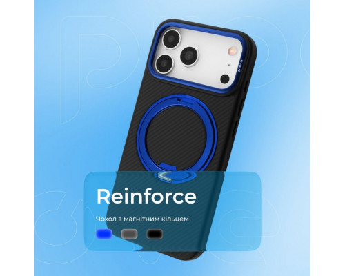Чохол Proove Reinforce Case with Magnetic Ring для iPhone 15 Pro Blue (PCREIP15P012)