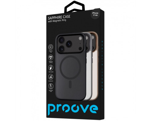 Чохол Proove Sapphire Case with Magnetic Ring для iPhone 17 Air Natural Titanium (PCSAIP17AR27)