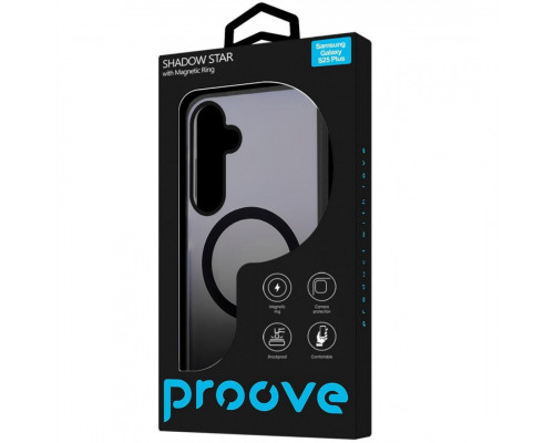 Чохол Proove Shadow Star Case with Magnetic Ring для Samsung Galaxy S25 Plus Black (PCSSSGSP2502)