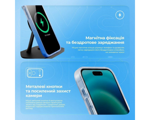 Чохол Proove Shadow Star Case with Magnetic Ring для iPhone 15 Pro Blue (PCSSIP15P012)