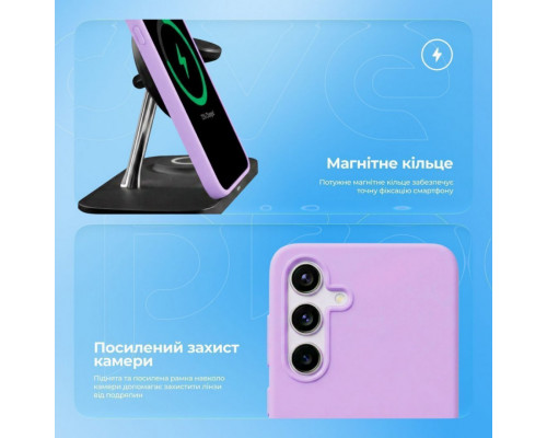 Чохол Proove Silicone Case with Magnetic Ring для Samsung Galaxy Flip 7 Black (PCSLSGFLP702)