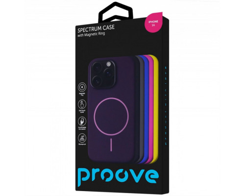 Чохол Proove Spectrum Case with Magnetic Ring для iPhone 16 Sun Yellow (PCSPIP160040)