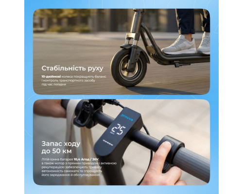 Електросамокат Proove Model City Pulse 350W (чорно-помаранчевий) (CTPL35030102)