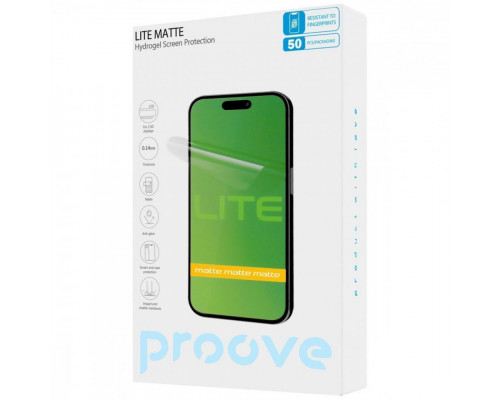Захисна гідрогелева плівка Proove Hydrogel Screen Protection LITE Matte (GGLT21400150)