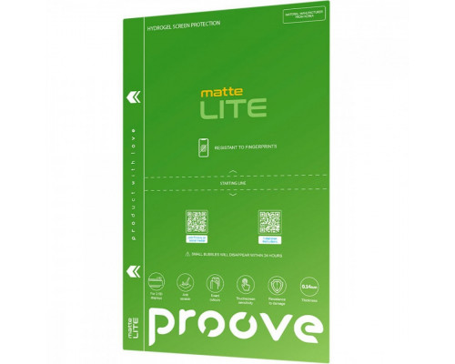 Захисна гідрогелева плівка Proove Hydrogel Screen Protection LITE Matte (GGLT21400150)