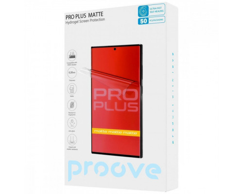 Захисна гідрогелева плівка Proove Hydrogel Screen Protection PRO PLUS Matte (GGPP22001150)