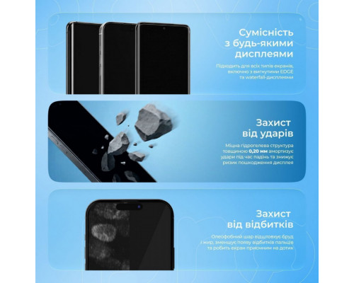 Захисна гідрогелева плівка Proove Hydrogel Screen Protection PRO PLUS Matte (GGPP22001150)