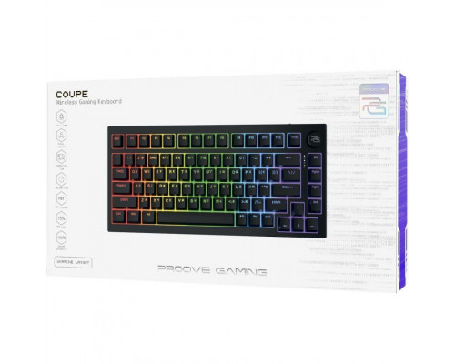 Бездротова клавіатура Proove Gaming Coupe (Ukraine Layout) White/Purple (WKCP00022404)