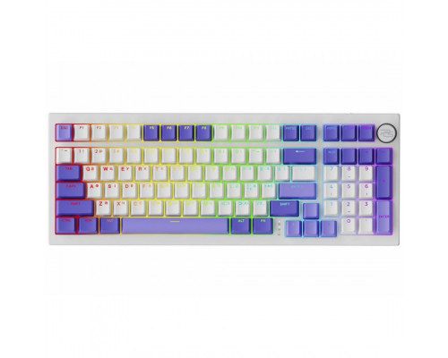 Бездротова клавіатура Proove Gaming Slicker Pro (Ukraine Layout) White/Purple (WKSLP0022417)