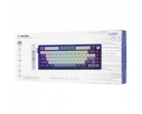 Бездротова клавіатура Proove Gaming T-Racer (Ukraine Layout) Purple/Black (WKTR00022414)