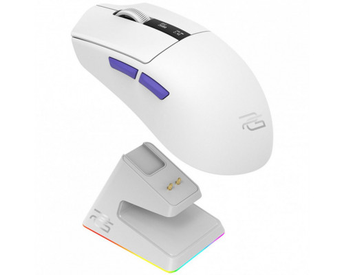 Бездротова ігрова миша Proove Gaming Jester 8K with Charging Dock White/Purple (WMJSCD022017)