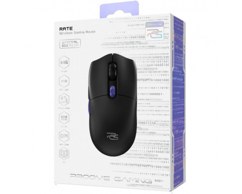 Бездротова ігрова миша Proove Gaming Rate Special Edition White/Purple (CMRTWRS03002)
