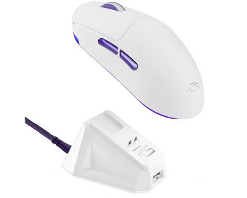 Бездротова ігрова миша Proove Gaming Superfight Wireless with charging dock White/Purple (WMSW00122002)
