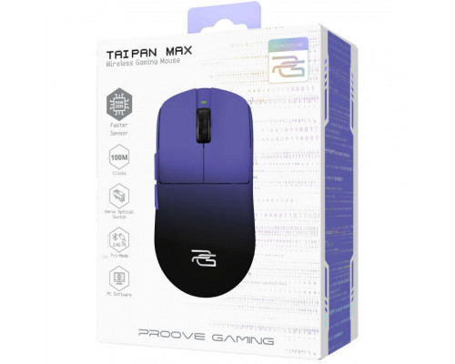 Бездротова ігрова миша Proove Gaming Taipan Max White/Purple (WMTPM0022017)