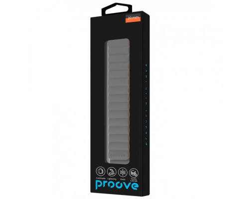 Ремінець Proove Silk Grip Band 20 mm Gray/Orange (WBSGUW20MM32)