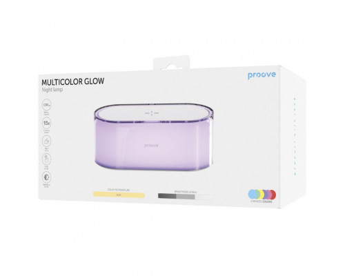 Нічник з бездротовою зарядкою Proove Multicolor Glow 1200mAh White (PLGM00102002)