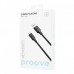 Кабель Proove Striped Silicone USB to Type-C 3A (1m) Black (CCSS60001201)