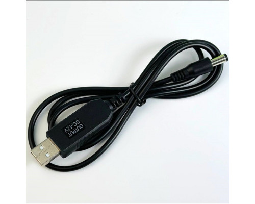 Кабель для роутера Boost Cable USB-DC12V (2,1x5,5mm) Black