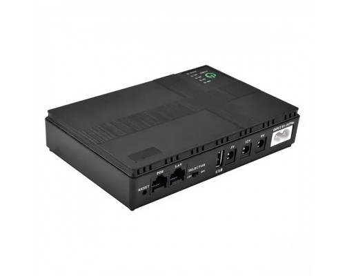 Джерело безперебійного живлення UPS DC1018P 10400mAh, USB/ DC: 9V/12V Black