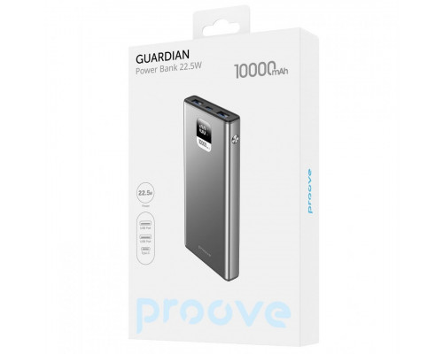 Внешний аккумулятор Proove Guardian 22.5W 10000mAh Metal Gray (PBG122210004)