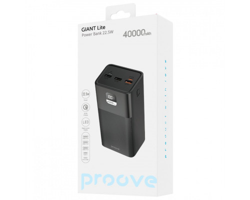 Павербанк Proove Giant Lite 22.5W 40000mAh Black (PBGI20312201)