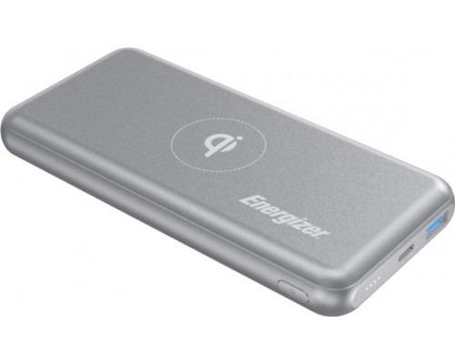 Зовнішній акумулятор Power Bank Energizer QE10007PQ-10000mAh Qi wireless Type-C PD (G)