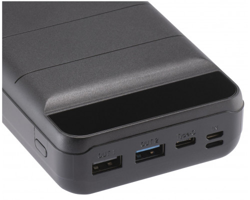Зовнішній акумулятор Power Bank Yenkee YPB 3010-30000mAh Li-pol+TYPE-C Black