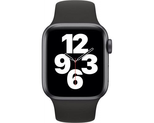Apple Watch SE GPS 40mm Space Gray Aluminum Case with Black Sport Band (MYDP2) Восстановленный