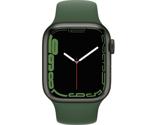 Apple Watch Series 7 45mm Green Aluminum Case with Clover Sport Band (MKN73, MKNQ3) Восстановленный