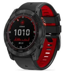 Ремінець Tech-Protect IconBand Pro для Garmin Fenix 5 | 6 | 6 Pro | 7 Black Red (9490713936436)