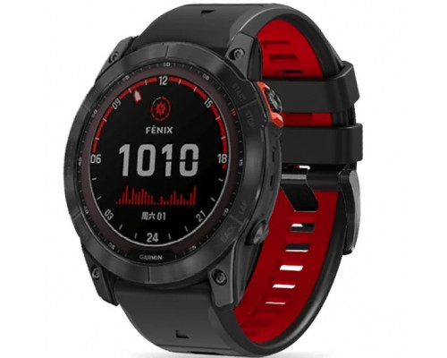 Ремешок Tech-Protect IconBand Pro для Garmin Fenix 5 | 6 | 6 Pro | 7 Black Red (9490713936436)