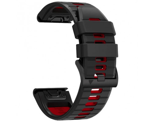 Ремешок Tech-Protect IconBand Pro для Garmin Fenix 5 | 6 | 6 Pro | 7 Black Red (9490713936436)