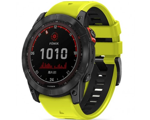 Ремешок Tech-Protect IconBand Pro для Garmin Fenix 5 | 6 | 6 Pro | 7 Lime Black (9319456605068)