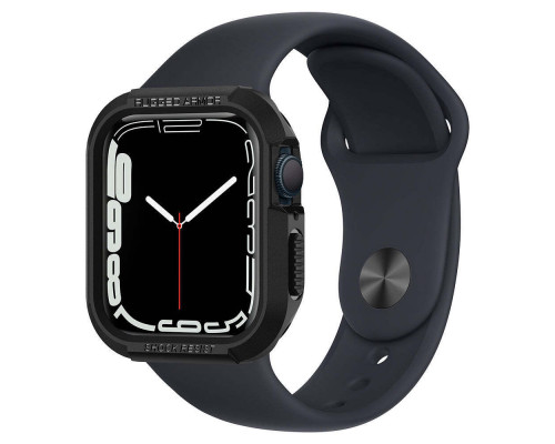 Чехол Spigen для Apple Watch 40/41mm Rugged Armor Black (061CS24480)