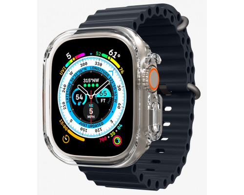 Чехол Spigen Ultra Hybrid для Apple Watch Ultra 49mm Crystal Cleare (ACS05459)