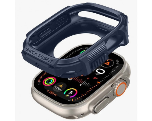 Чехол Spigen Rugged Armor для Apple Watch Ultra 2/1 49mm Navy Blue (ACS07382)
