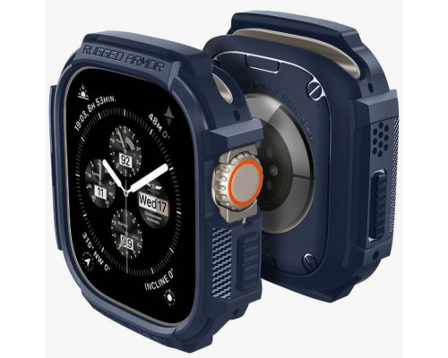 Чехол Spigen Rugged Armor для Apple Watch Ultra 2/1 49mm Navy Blue (ACS07382)