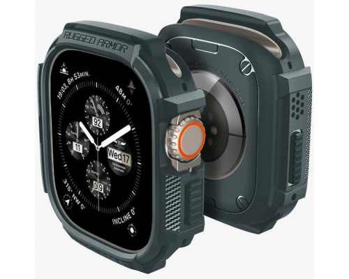 Чехол Spigen Rugged Armor для Apple Watch Ultra 2/1 49mm Abyss Green (ACS07383)