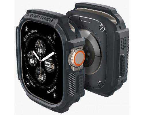 Чехол Spigen Rugged Armor для Apple Watch Ultra 2/1 49mm Dark Grey (ACS07385)
