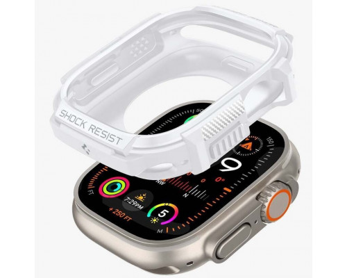 Чехол Spigen Rugged Armor для Apple Watch Ultra 2/1 49mm White (ACS07384)