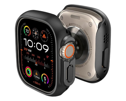 Чехол Spigen Thin Fit для Apple Watch Ultra 2/1 49mm Black (ACS05458)