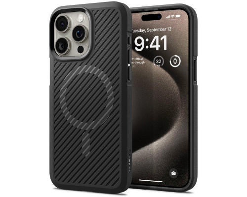 Чехол Spigen Core Armor для iPhone 15 Pro Matte with MagSafe Black (ACS06467)
