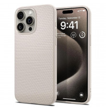 Чехол Spigen Liquid Air для iPhone 15 Pro Max Natural Titanium (ACS07212)