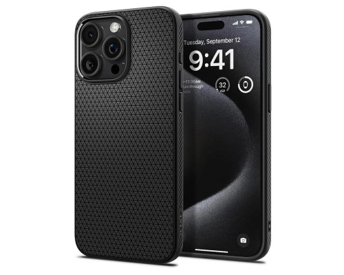 Чехол Spigen Liquid Air для iPhone 15 Pro Max Matte Black (ACS06562)