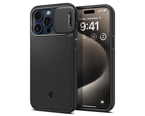 Чехол Spigen Optik Armor для iPhone 15 Pro Max with MagSafe Black (ACS06599)