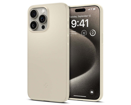 Чехол Spigen Thin Fit для Apple iPhone 15 Pro Max Mute Beige (ACS06551)