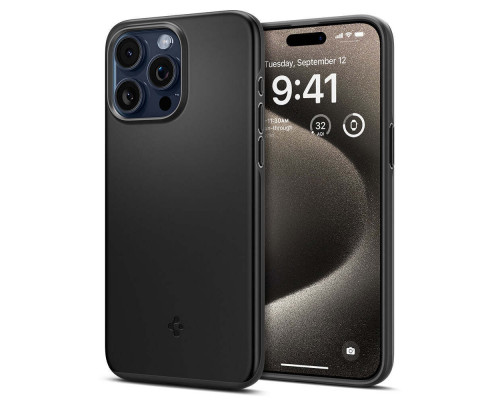 Чехол Spigen Thin Fit для Apple iPhone 15 Pro Black (ACS06686)