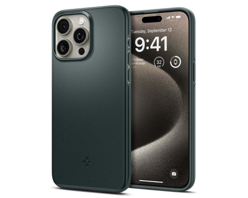 Чехол Spigen Thin Fit для Apple iPhone 15 Pro Abyss Green (ACS06690)