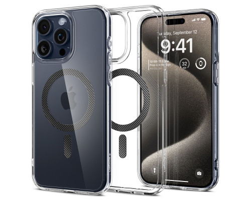 Чехол Spigen Ultra Hybrid для Apple iPhone 15 Pro Max with MagSafe Carbon Fiber (ACS06578)