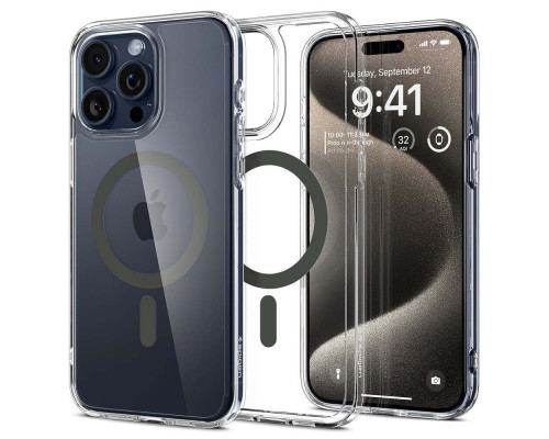 Чехол Spigen Ultra Hybrid для Apple iPhone 15 Pro Max with MagSafe Graphite (ACS06577)